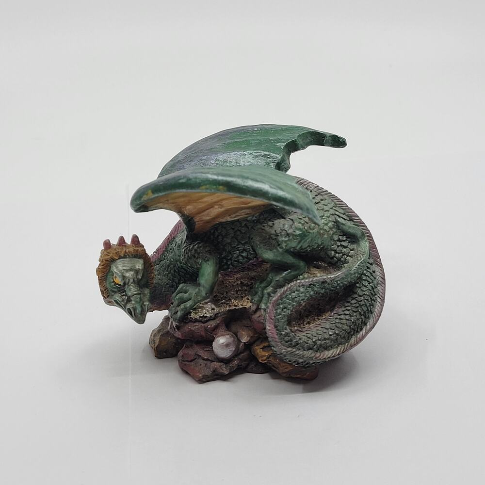 Vintage Dragon Resin Hand painted Figurine Sculpture